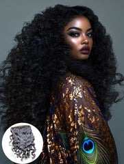 Dravidian Deep Wavy/Curly Lace Closure
