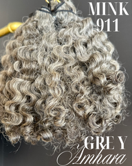 (2) 12" Silver Sage Grey Amhara Bundle Deal Sets-Mink911