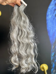 18" Silver Foxx Tape Ins- 50g- Mink911