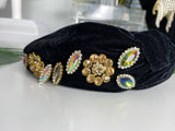 Plush Jeweled Headband