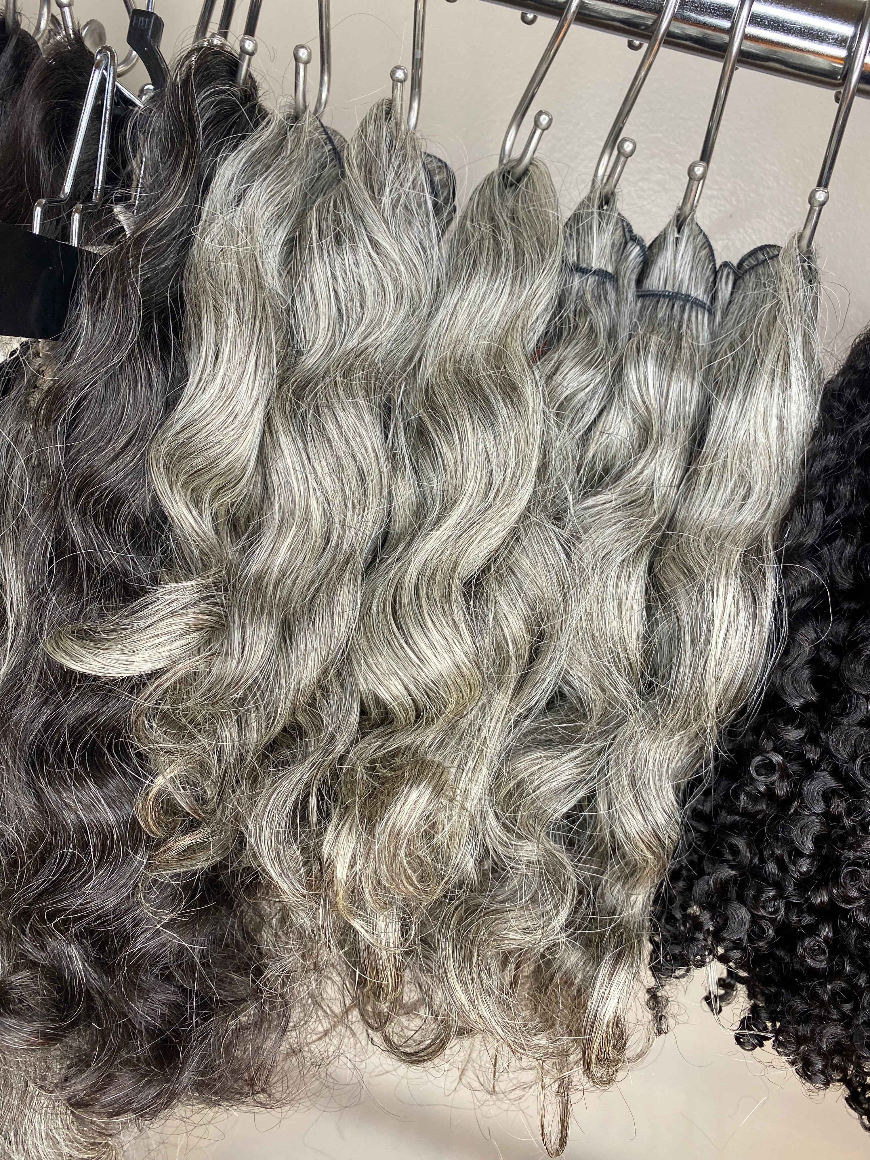 Raw Virgin Indian Grey Hair